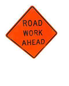 Eastern Metal Road Work Ahead Sign