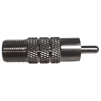 1020985 Bag 25 F-Type Female to RCA Male Coaxial Cable Adapter Coupler