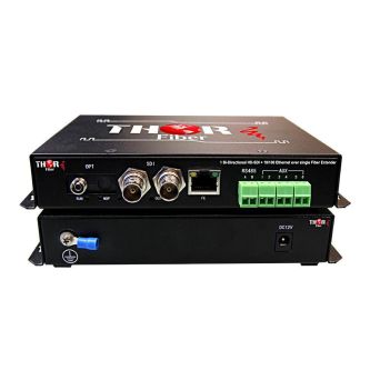 1CH HD-SDI Bi-directional Tx & Rx with Bi-directional 10/100 Ethernet (RJ45) 20km ST/PC