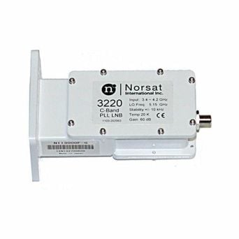 NORSAT C-BAND PLL LNB 3.40-4.20GHZ; LO:+/-10KHZ; NT: 20K; F-CONN