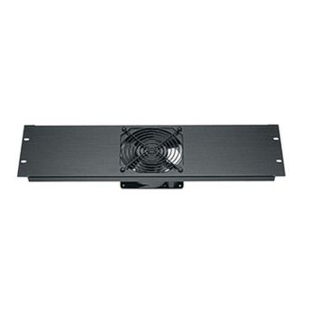 QFP-1-119 QUIET FAN PANEL - ONE 220 VAC FAN 3 SPACE ANODIZED FINISH