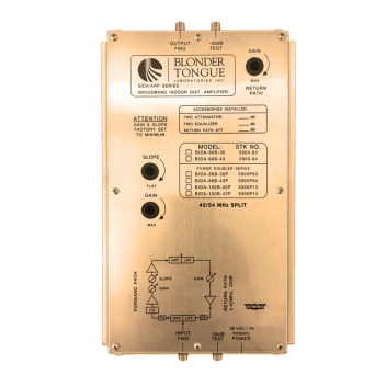 Blonder Tongue BIDA 86B-43P Power Doubling Indoor Distribution Amplifier