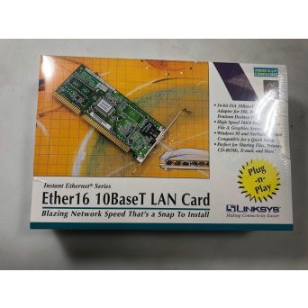 Linksys Ether16 LAN Card Sealed NEW Model LNE2000T