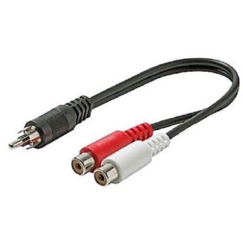 Steren 255-010(Y cable RCA Left & Right female to Mono male)