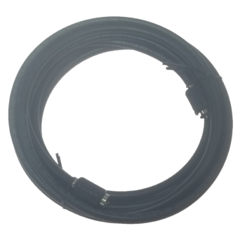 12 Feet, Black RG6 Coaxial Cable (Coax Cable) with Weather Proof Connectors, F81 / RF, Digital Coax - AV, Cable TV, Antenna, and Satellite, CL2 Rated