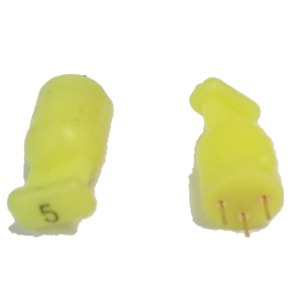 Yellow T-Top Shorts Scientific Atlanta/Cisco Attenuator Pad, 1 GHz, 0-20 db[5]