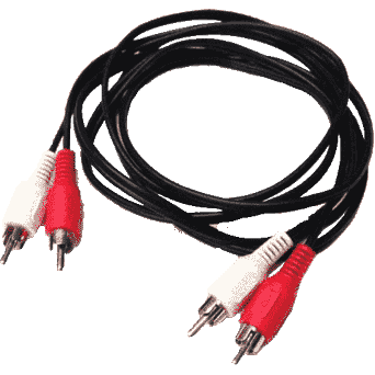 Standard Stereo Audio Connector Cable RCA x2