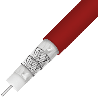 Times Fiber  Communications T75MC95T-V-Red Mini RG59 Headend Cable 