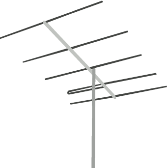 BTY-5-LB Professional 5 element VHF lowband single channel antenna (Channel 3)