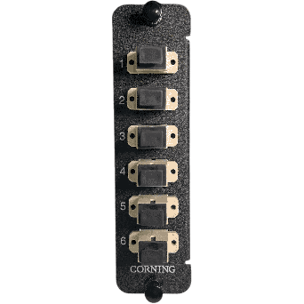 Corning ECL-CP06-39 6 Port Fiber Pannel