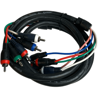 Steren 257-606BK 5 RCA Component A/V Cable