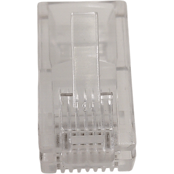 Steren 301-176 Modular RJ45 Cat5e Plugs, 8x8 Round/Solid, 2-Prong, UL-Rated (100-Pack)