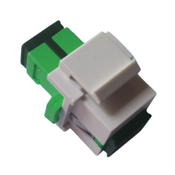 Fibercox SC/APC-WH Keystone Jack UML-KST-SC/APC-SX-GRE-WHI