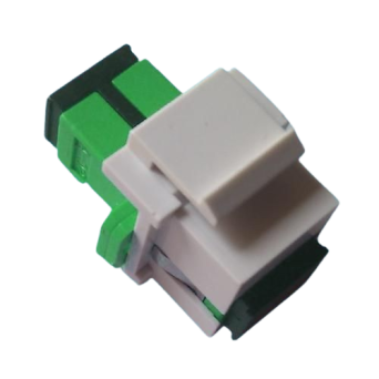 Fibercox SC/APC-WH Keystone Jack UML-KST-SC/APC-SX-GRE-WHI