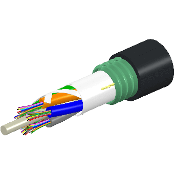 COMMSCOPE  M-006-LN-8W-M06NS-25D-109   6 Count LightScope ZWP® Figure-8, Single Jacket/Non-Armored, Gel-Free, Outdoor Stranded Loose Tube cable (0.109 in messenger)