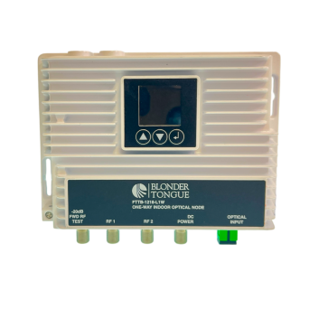 Blonder‑Tongue FTTB‑1218‑L1W One‑Way Indoor Optical Node with Dual High-RF Outputs