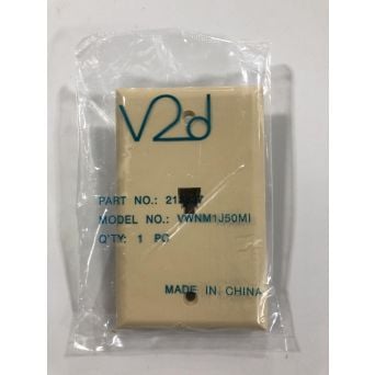 V2D Telephone Jack (RJ11) Wall Face PlateVWNM1J50MI