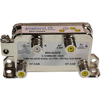 Amphenol BDS1203VFB 3 Way Vertical Splitter