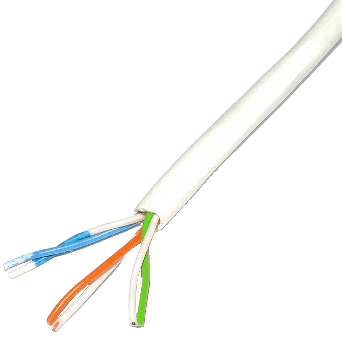 Network Cable, CAT3, 1000FT - Color: WHITE 28 Gauge