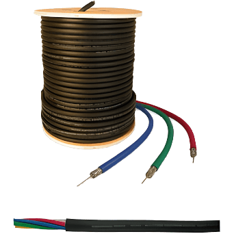 Holland HVS1-1000 Black RG-6 Mini Coax Cable