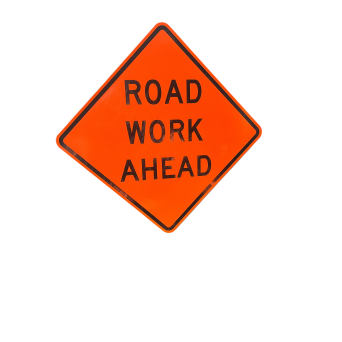 Eastern Metal Road Work Ahead Sign