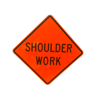 Eastern Metal Shoulder Work Sign