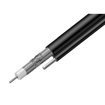 PPC P11ET77V2PRF-BLK RG11 Messenger Coaxial Cable