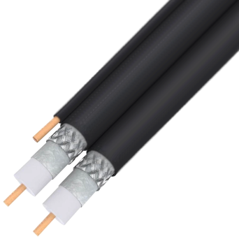 Commscope F2-677TSVVM Siamese 1,000 ft Cable Dual Aerial Messenger Cable